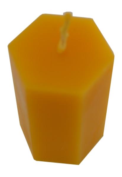Bienenwachskerze Sechseck